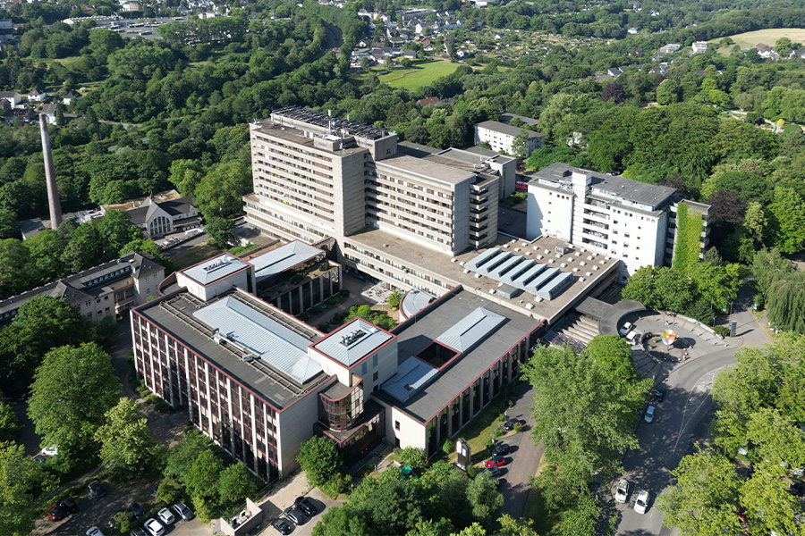 Luftbild des Klinikum Solingen Luftaufnahme des medizinischen Zentrums Solingen